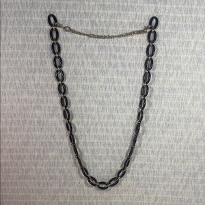 Elegant Black and Gold Chain Necklace